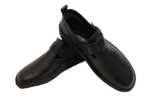 【インコルジェ8005 ブラック】ベルト付カジュアルシューズ